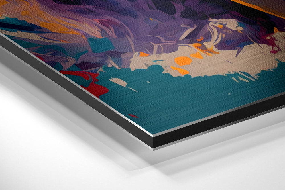 Silver Screen Blonde Brushed Aluminum Dibond Wall Art