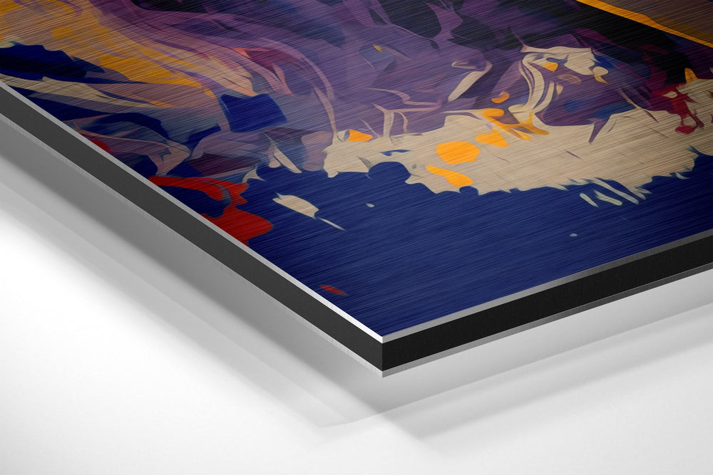 Silver Screen Blonde Brushed Aluminum Dibond Wall Art