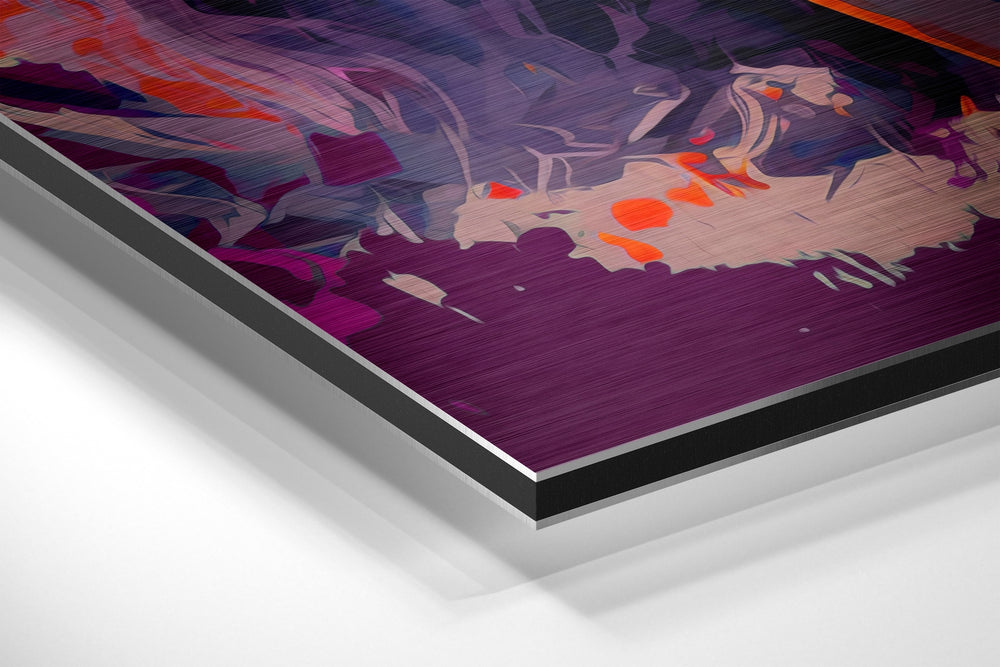 Silver Screen Blonde Brushed Aluminum Dibond Wall Art