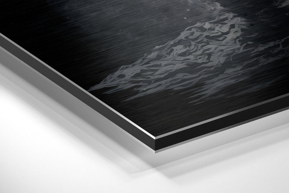 Astronaut Brushed Aluminum Dibond Wall Art.
