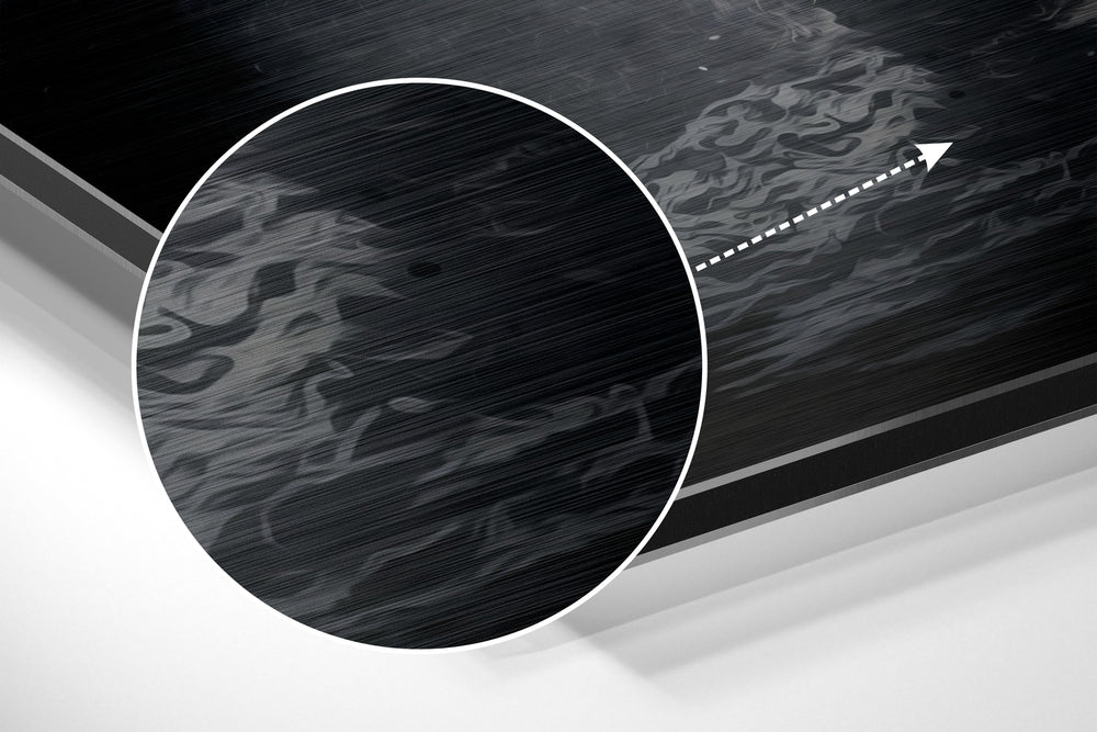 Astronaut Brushed Aluminum Dibond Wall Art.