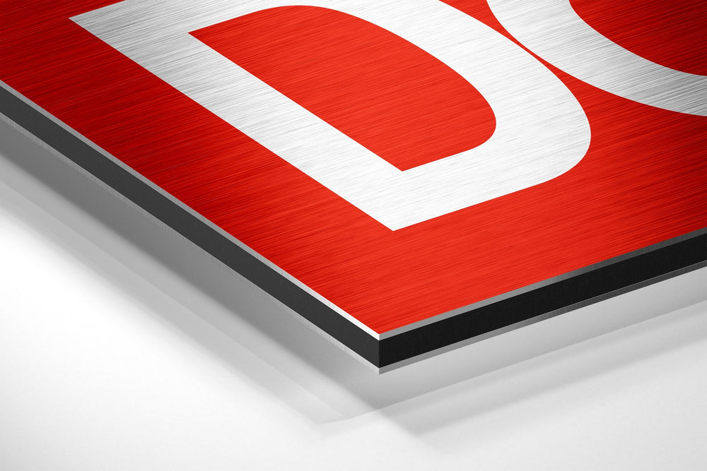 Get Shit Done Brushed Aluminum Dibond Wall Art.