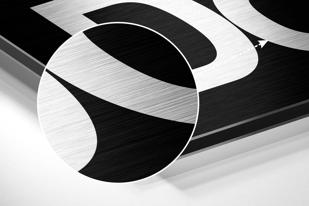 Get Shit Done Brushed Aluminum Dibond Wall Art.