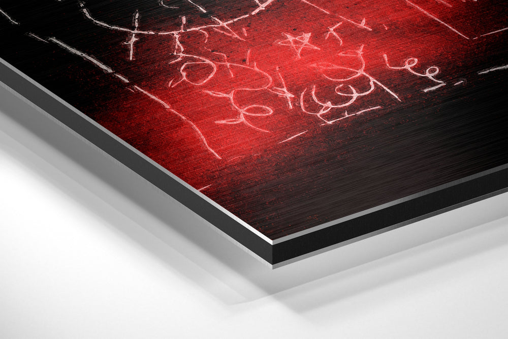 Raw Graffiti Crown Brushed Aluminum Dibond Wall Art