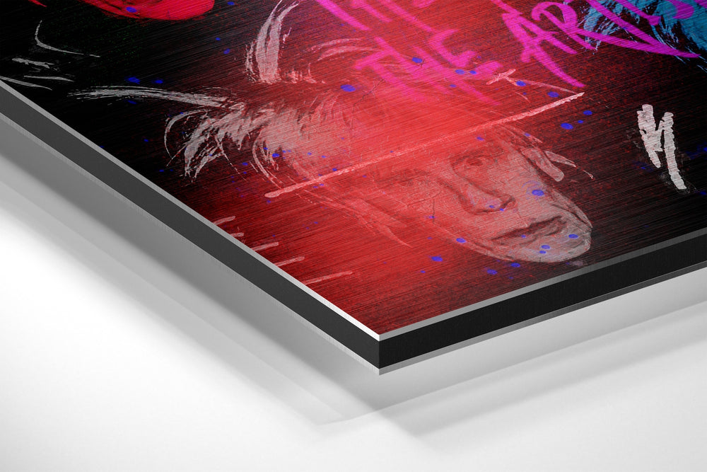Silkscreen Pop Icon Brushed Aluminum Dibond Wall Art