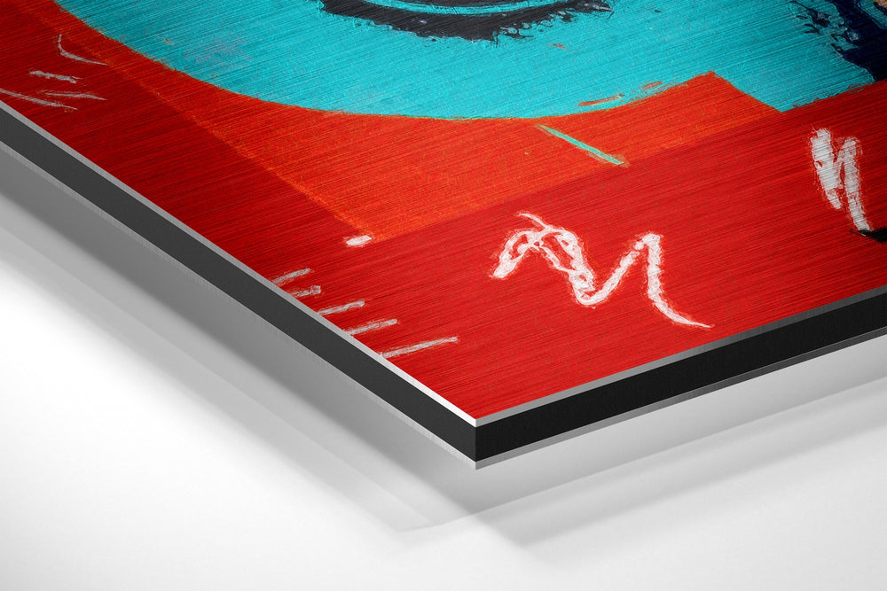 Silkscreen Pop Icon Brushed Aluminum Dibond Wall Art