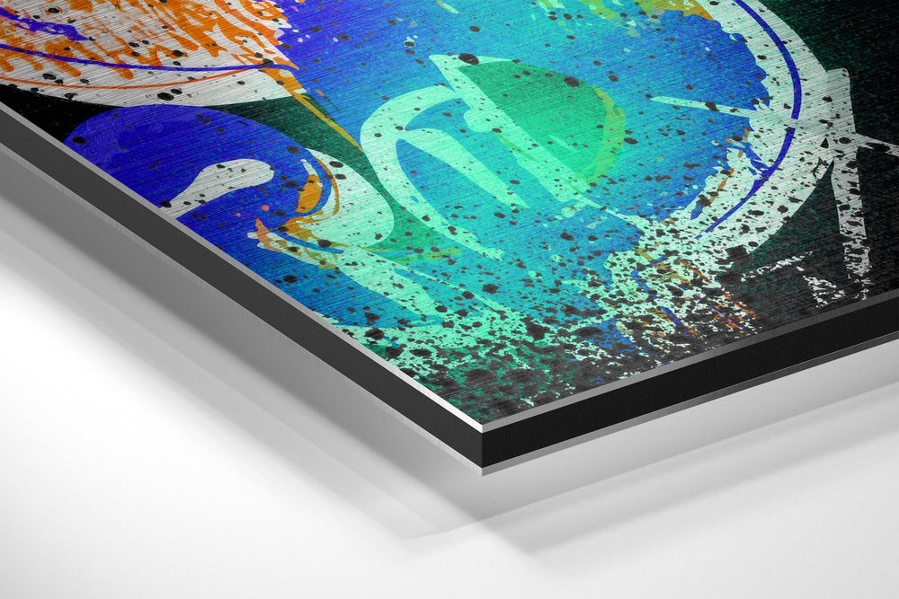 Silkscreen Pop Icon Brushed Aluminum Dibond Wall Art