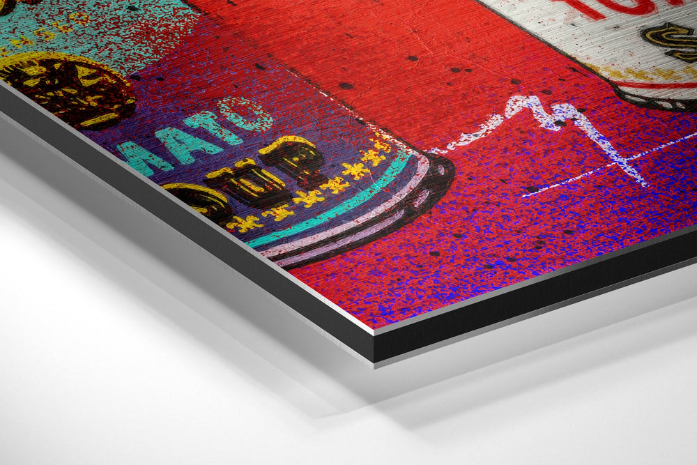 Silkscreen Pop Icon Brushed Aluminum Dibond Wall Art