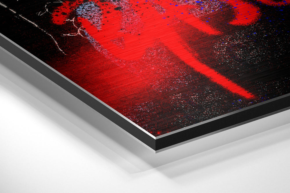 Raw Graffiti Crown Brushed Aluminum Dibond Wall Art
