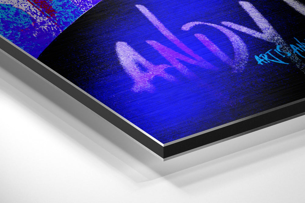 Silkscreen Pop Icon Brushed Aluminum Dibond Wall Art
