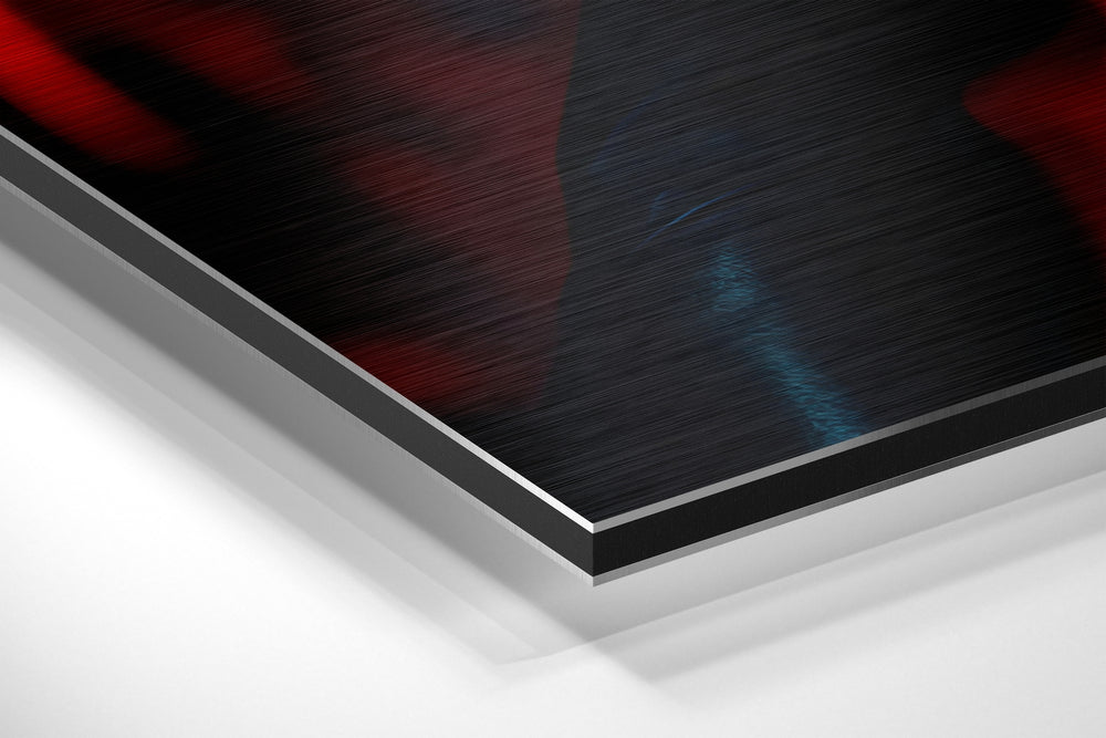 Woman Brushed Aluminum Dibond Wall Art.
