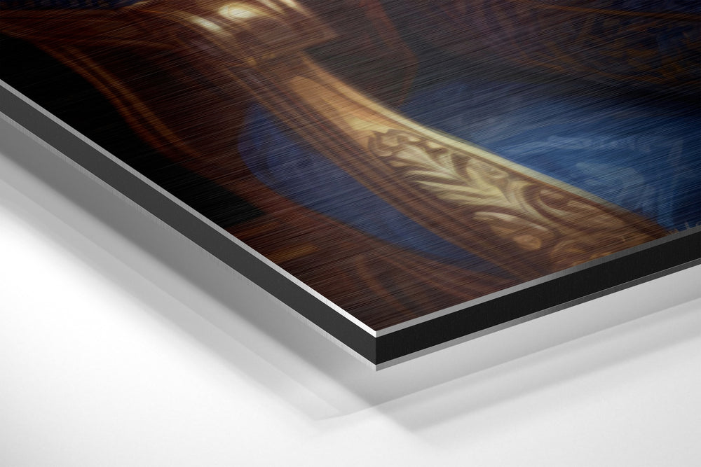 Micheal Jackson the King Brushed Aluminum Dibond Wall Art.