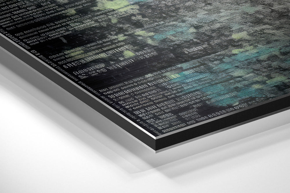 Umbrella Brushed Aluminum Dibond Wall Art.