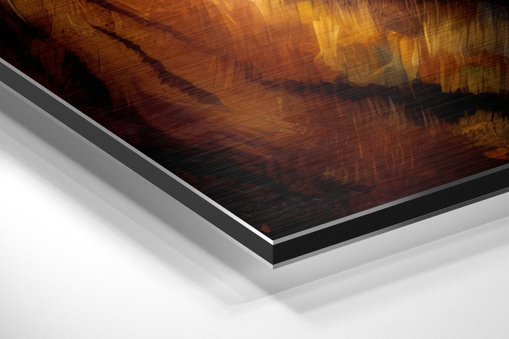 Tiger Brushed Aluminum Dibond Wall Art.