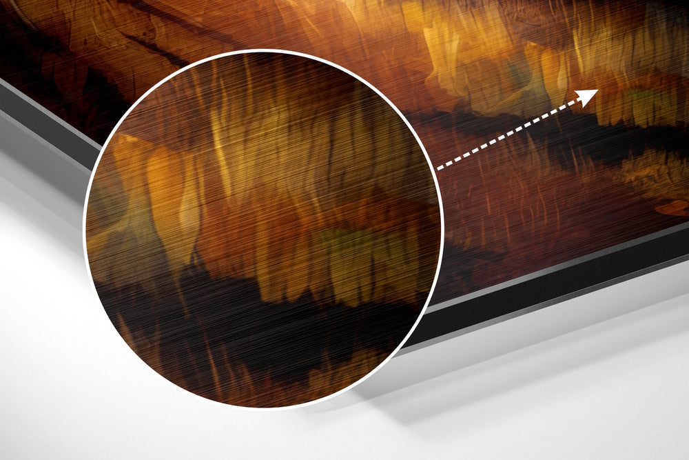 Tiger Brushed Aluminum Dibond Wall Art.