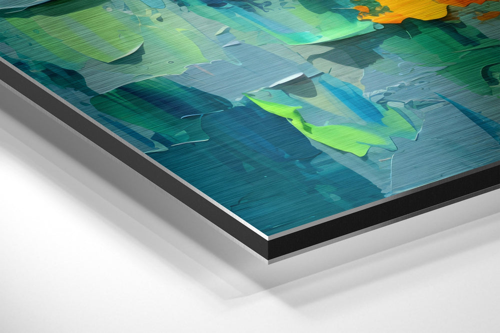 Bitcoin Brushed Aluminum Dibond Wall Art.
