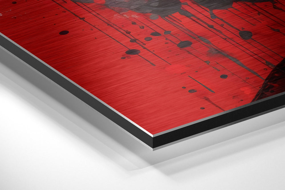Wild-Haired Physicist Brushed Aluminum Dibond Wall Art