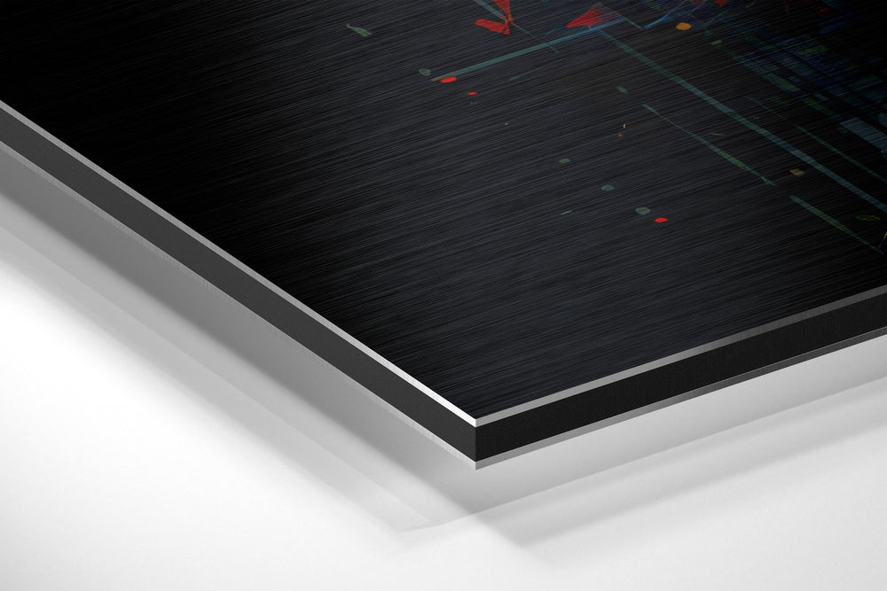 Scattering Ideas Brushed Aluminum Dibond Wall Art.