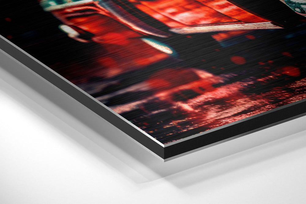 Classical Car Brushed Aluminum Dibond Wall Art.