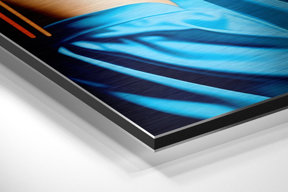 Girl with a Pearl Earring Brushed Aluminum Dibond Wall Art.