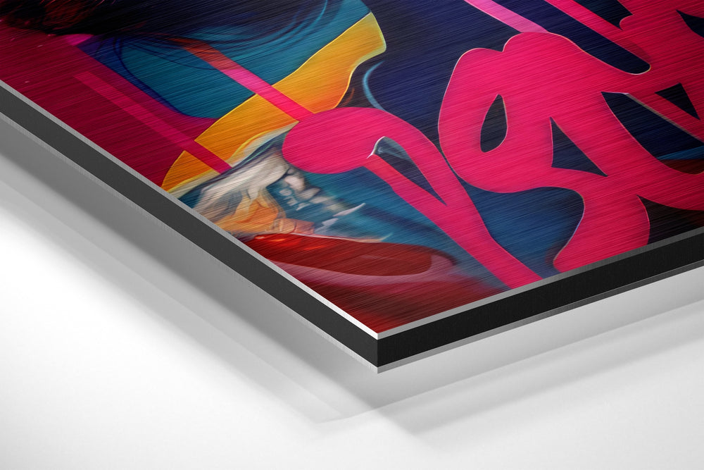 Lollipop Brushed Aluminum Dibond Wall Art.