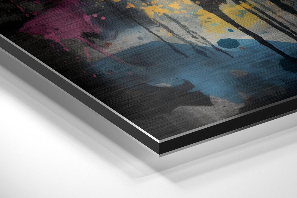Silver Screen Blonde Brushed Aluminum Dibond Wall Art
