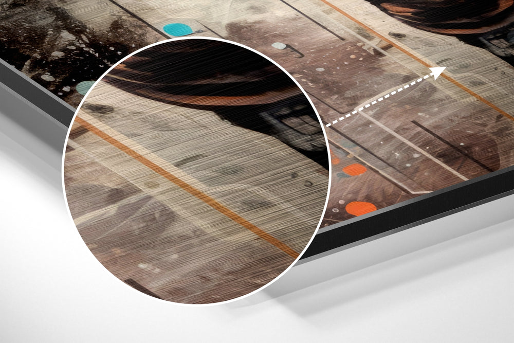 Astronaut Brushed Aluminum Dibond Wall Art.