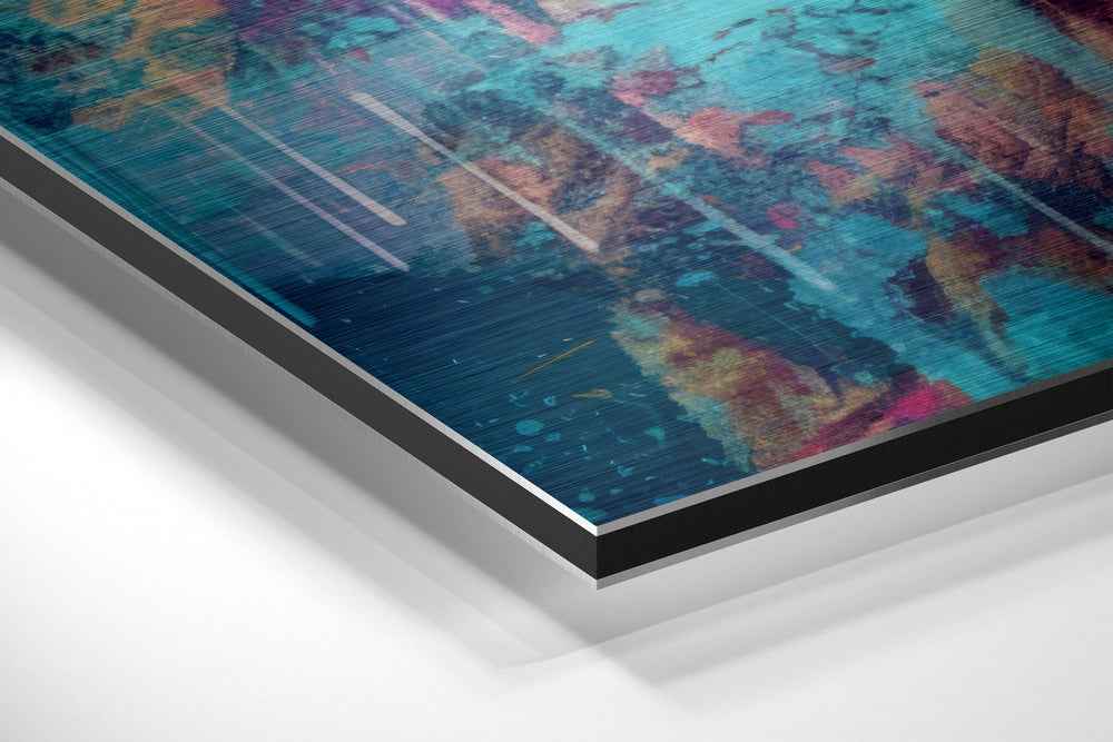 Cool Lion Brushed Aluminum Dibond Wall Art.
