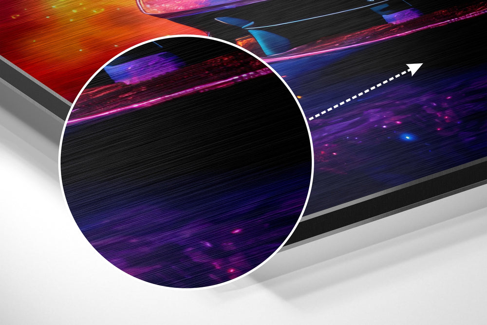 Luxury Car Brushed Aluminum Dibond Wall Art.