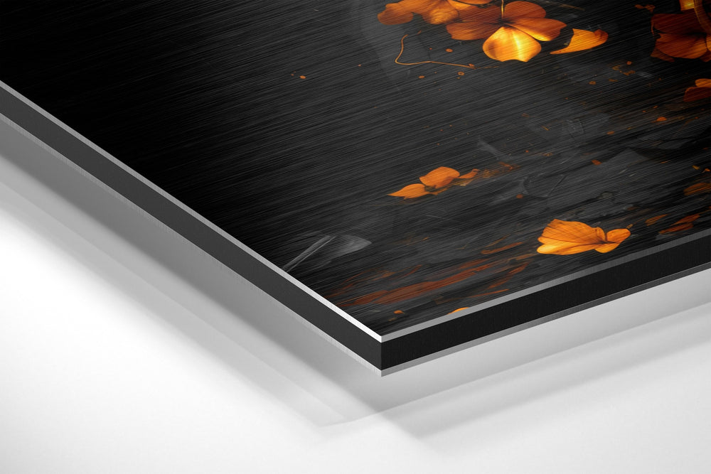 Butterfly Brushed Aluminum Dibond Wall Art.
