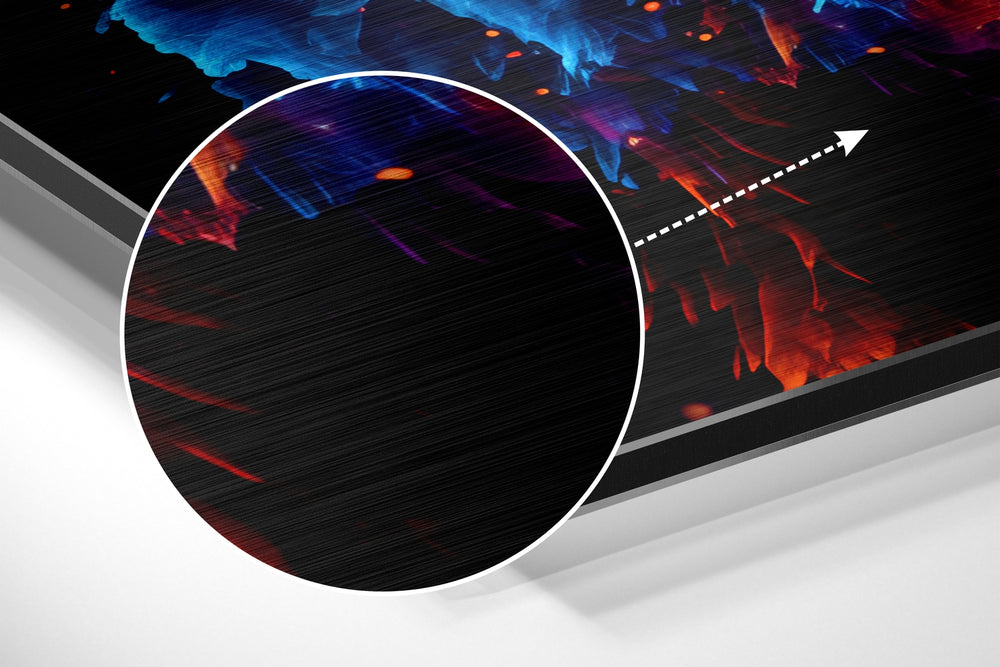 Colors of Space Brushed Aluminum Dibond Wall Art.