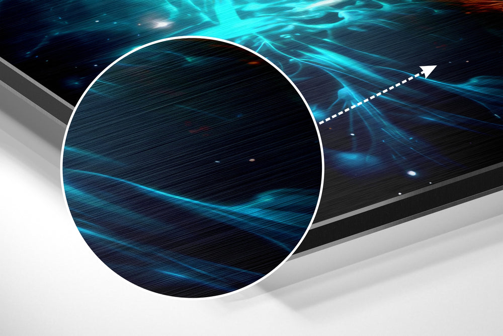 Colors of Space Brushed Aluminum Dibond Wall Art.