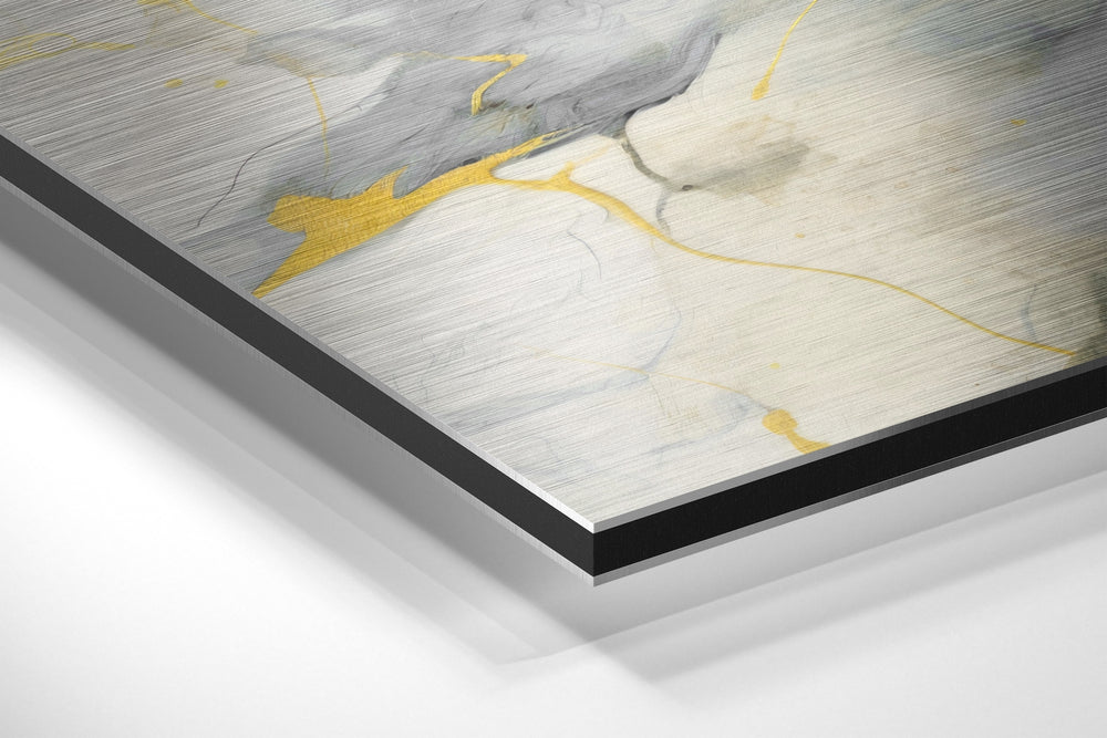 Marbleous Brushed Aluminum Dibond Wall Art.