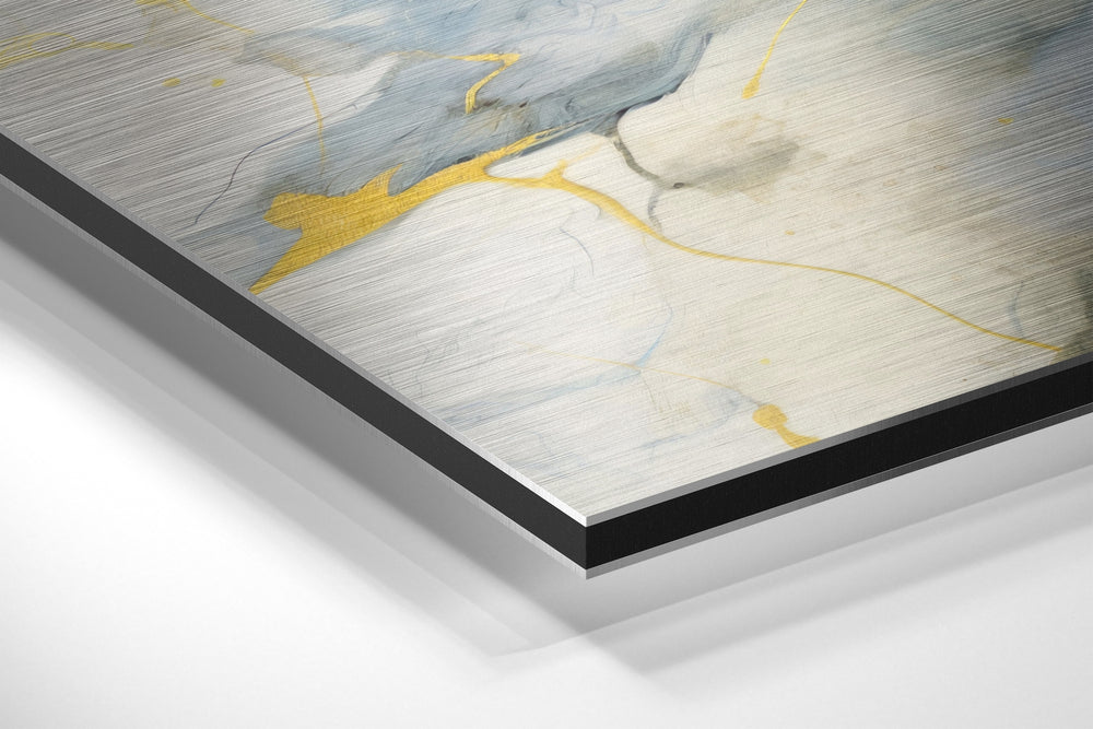 Marbleous Brushed Aluminum Dibond Wall Art.