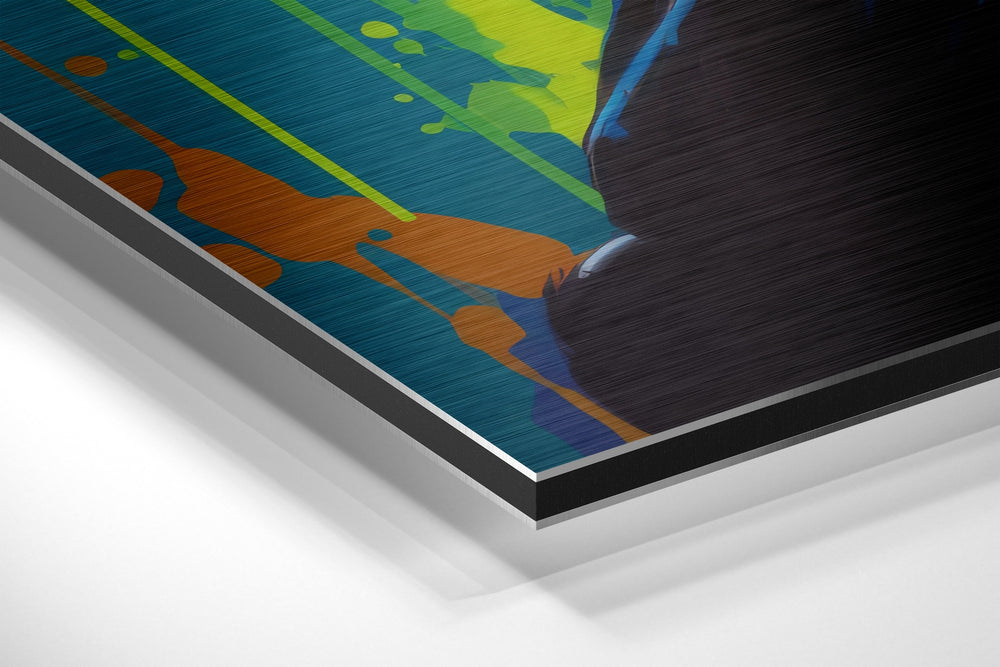 SheSpace Brushed Aluminum Dibond Wall Art.