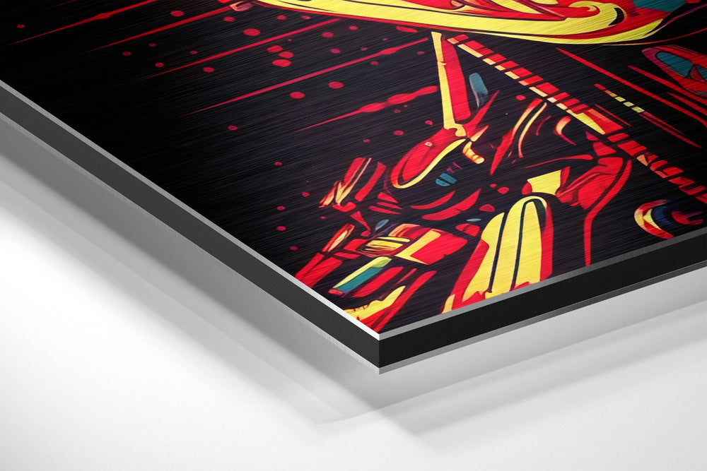 Endoskeleton Cyborg Brushed Aluminum Dibond Wall Art