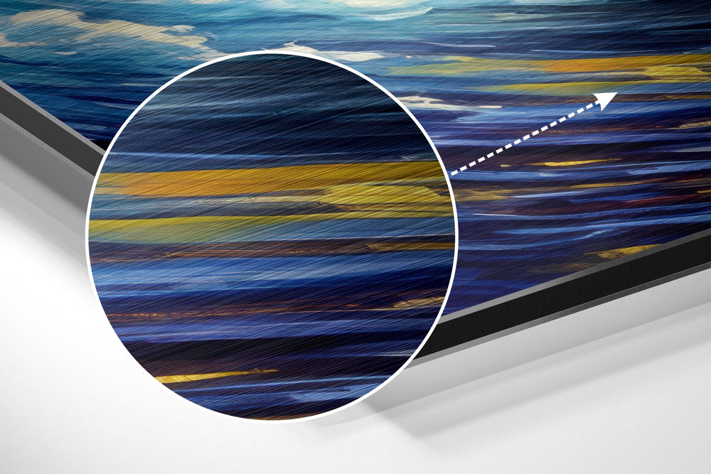 Through the Waves Brushed Aluminum Dibond Wall Art.
