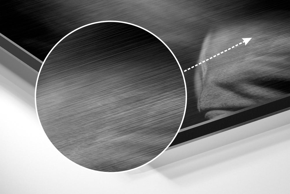 90s Hip-Hop Legend Brushed Aluminum Dibond Wall Art