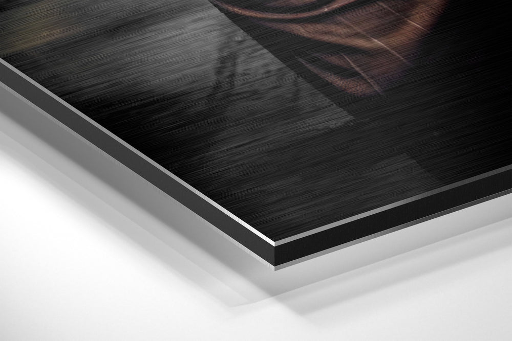 Inspector Dog Brushed Aluminum Dibond Wall Art.