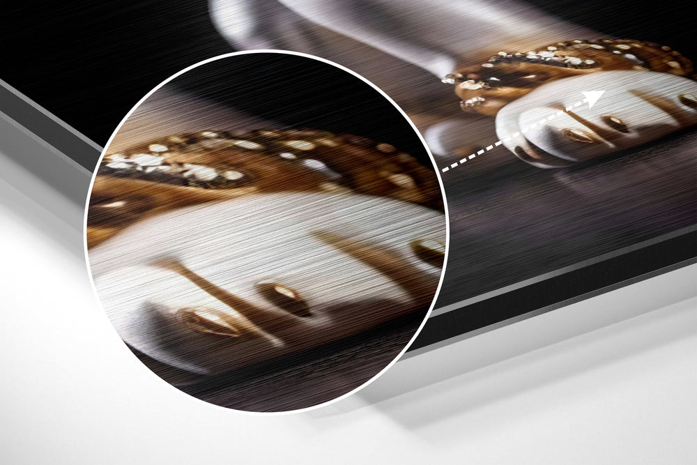 Puppy Brushed Aluminum Dibond Wall Art.