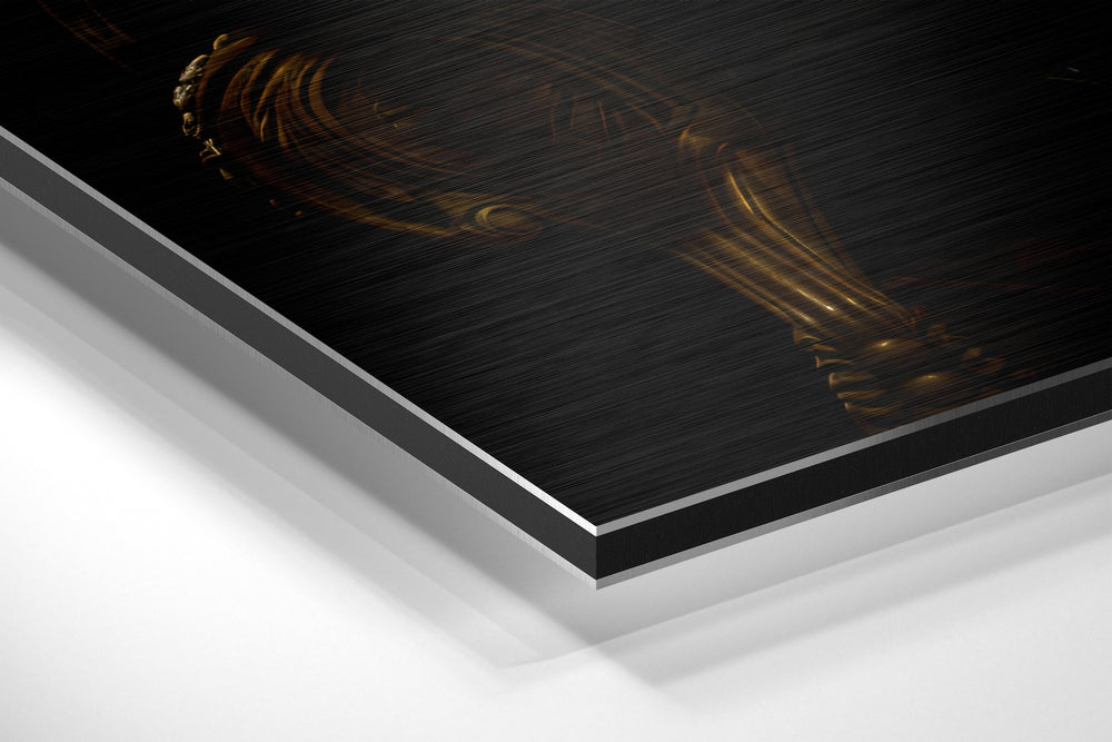Mr. Tiger Brushed Aluminum Dibond Wall Art.