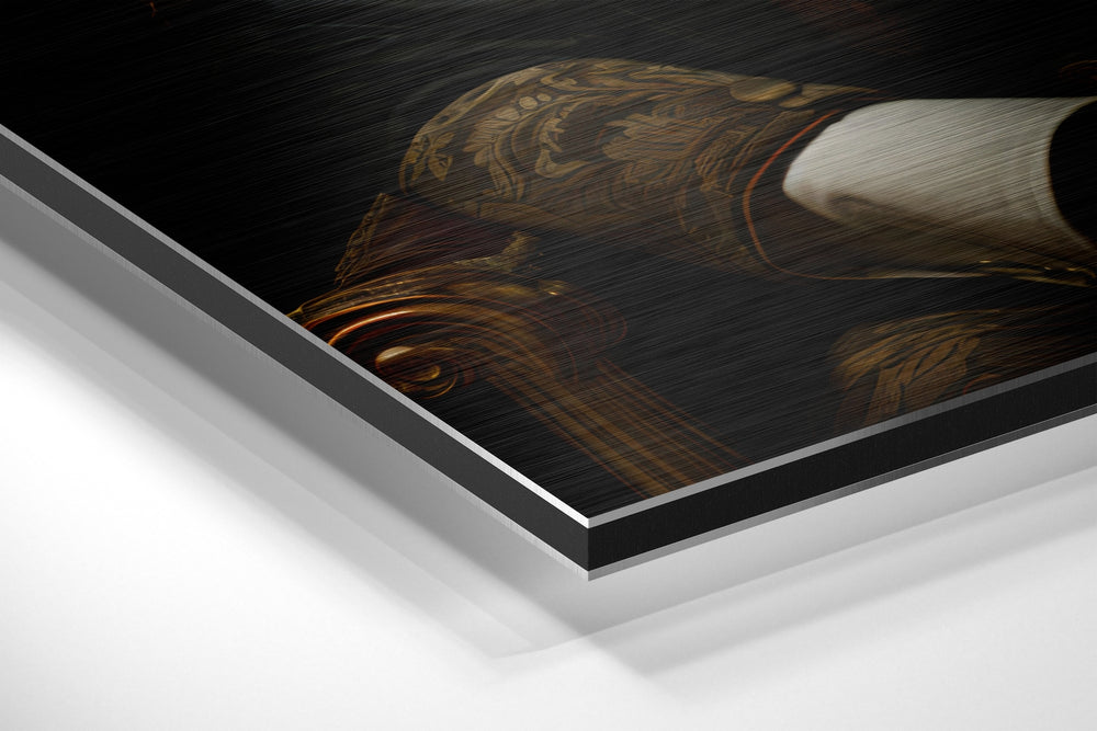 Mr. Tiger Brushed Aluminum Dibond Wall Art.