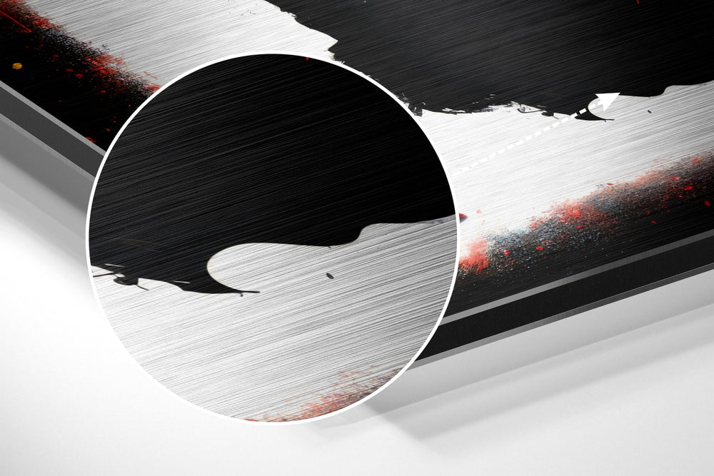 Bull Brushed Aluminum Dibond Wall Art.