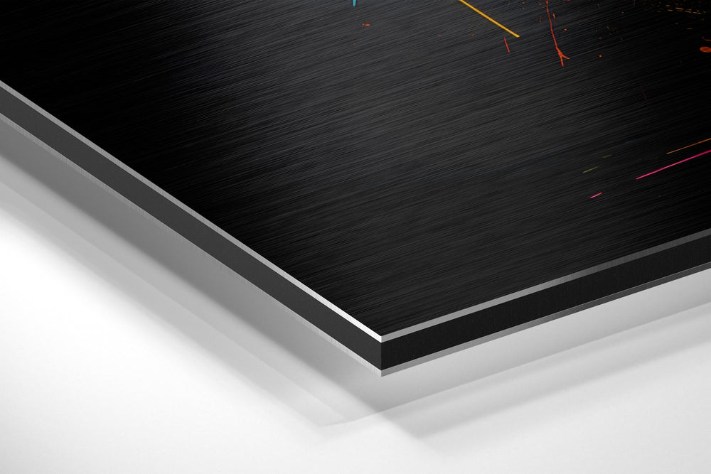 Bull Brushed Aluminum Dibond Wall Art.