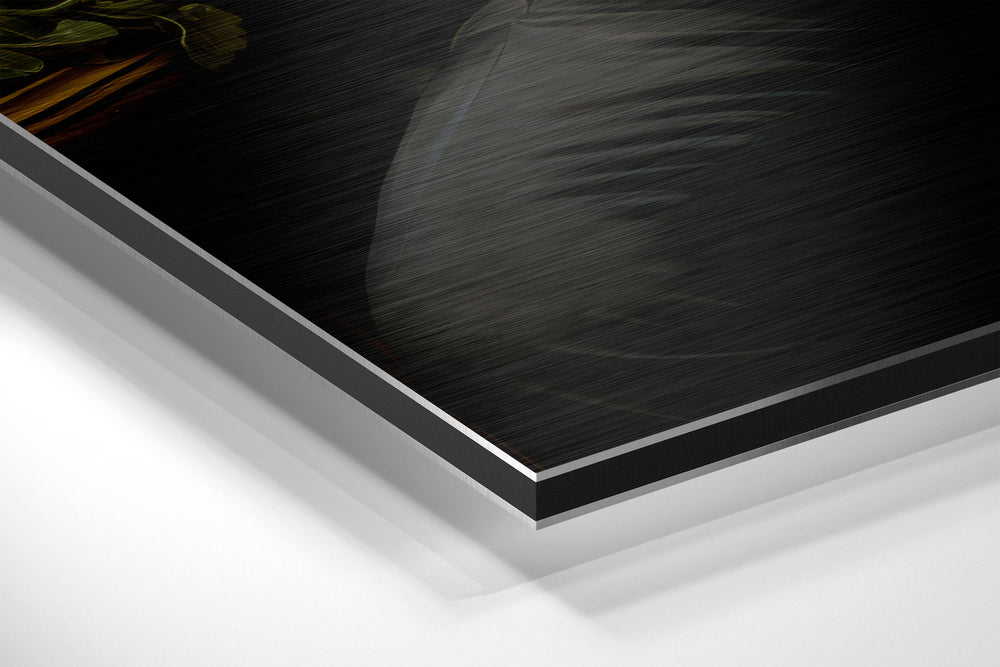 Lion as a Gentleman Brushed Aluminum Dibond Wall Art.