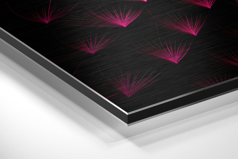Lotus Brushed Aluminum Dibond Wall Art.
