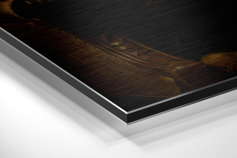 Bear as a Gentleman Brushed Aluminum Dibond Wall Art.
