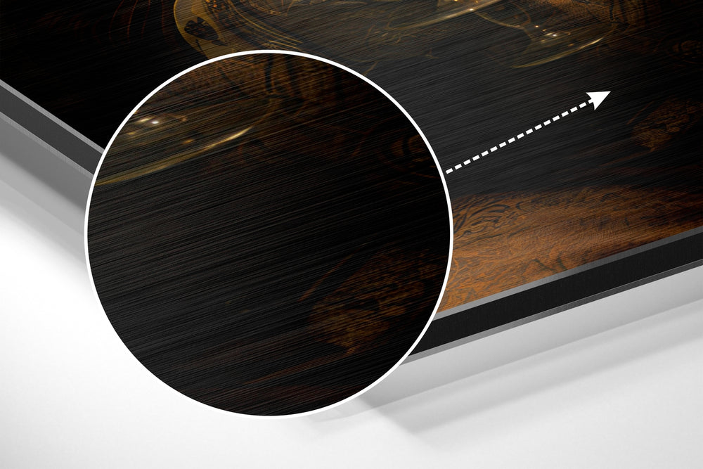 Tiger as a Gentleman Brushed Aluminum Dibond Wall Art.