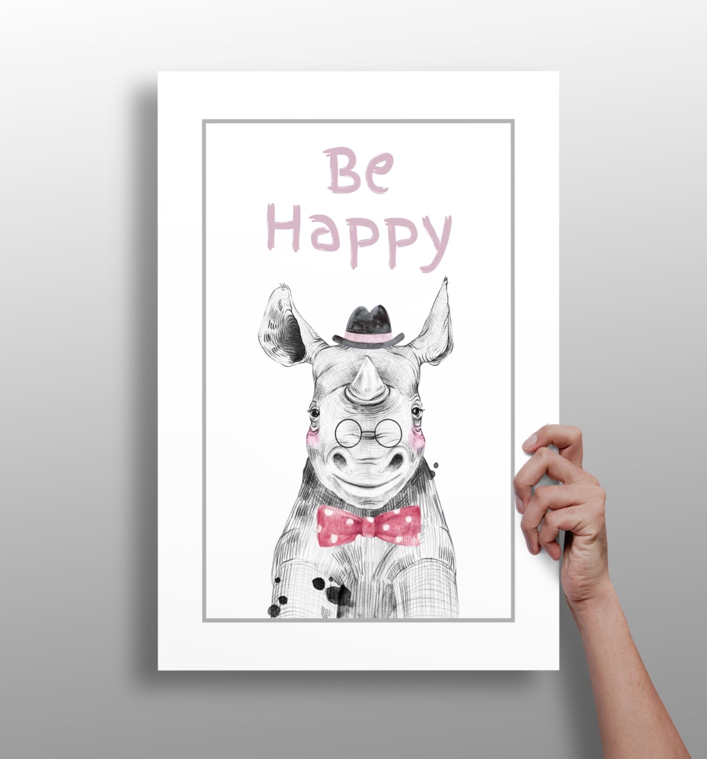 Be Happy Aluminum Print.