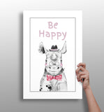 Be Happy Aluminum Print.
